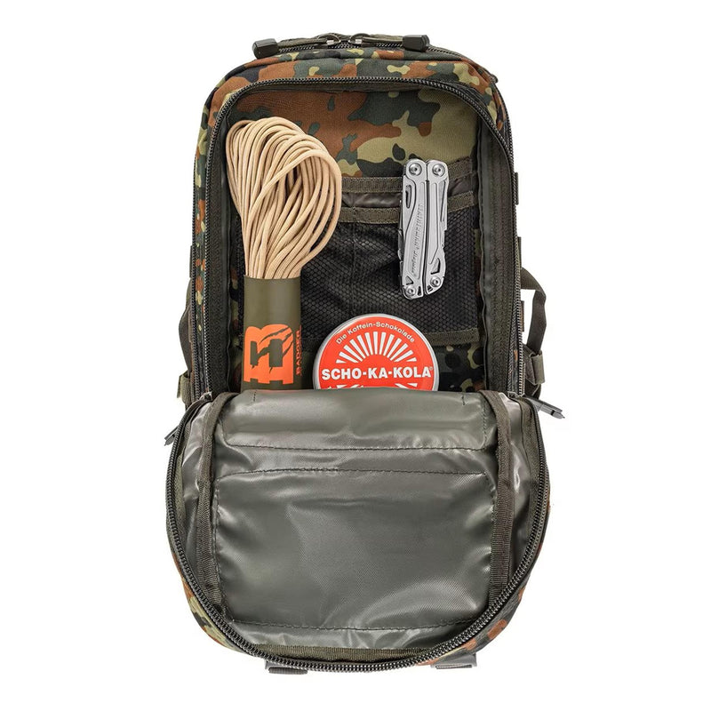 Sac à dos tactique MIL-TEC US Assault pour randonnée, flecktarn, 20 litres