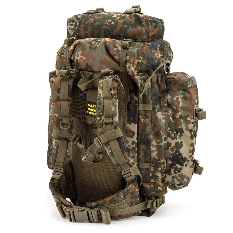 A.Blochl BW Sac à dos de randonnée en montagne, camping, grand sac à dos, camouflage flecktarn