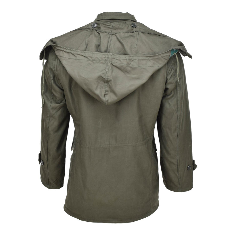 Véritable veste de campagne militaire grecque M65 de type américain, uniforme de l'armée olive, surplus NEUF
