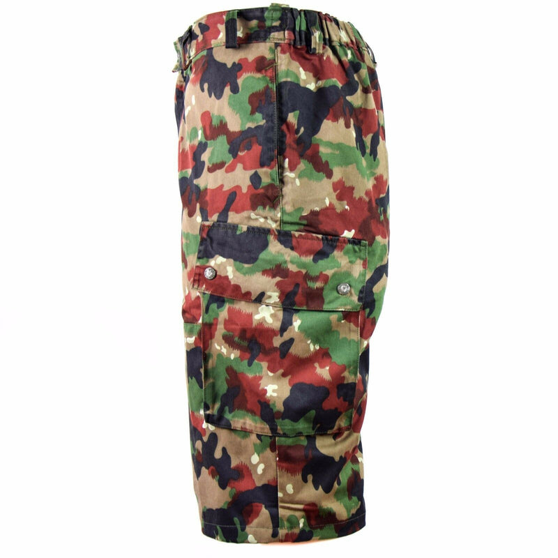 Short de combat original de l'armée suisse M83 Alpenflage TAZ 83 Short cargo camouflage