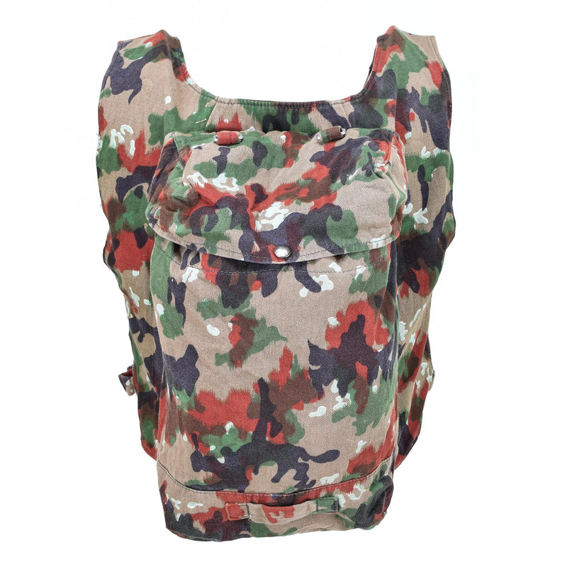 Sac à dos de combat authentique de l'armée suisse TAZ 83 Camo Vest Sac à dos militaire Suisse