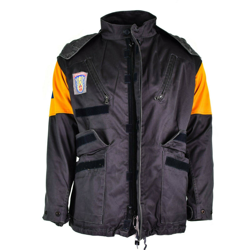 Veste de combat originale de l'armée danoise M84, surplus de terrain gris de la défense civile danoise