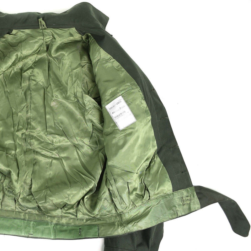 Veste de campagne originale de l'armée grecque en gabardine de laine blaze Grèce militaire NEUF