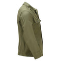 Veste de travail originale de l'armée roumaine Manteau de campagne militaire boutonné sur le devant Olive