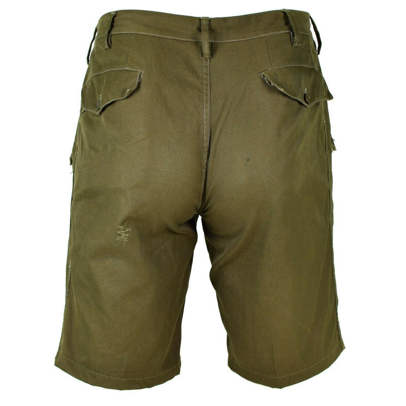 Véritable short militaire italien Olive Chino Bermuda militaire de campagne vintage BDU