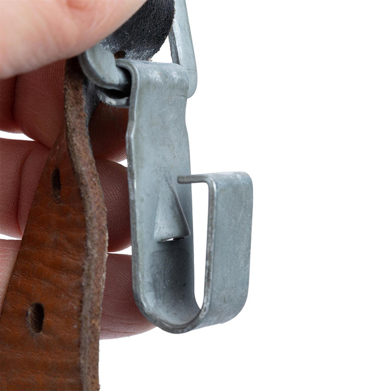 Bretelles Y-Strap originales de l'armée autrichienne en cuir véritable vintage surplus militaire