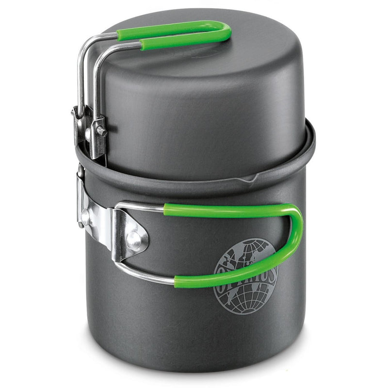 Ensemble de cuisine Optimus Terra Solo 0,6 L avec système de tasses et casseroles pour camping et cuisine extérieure
