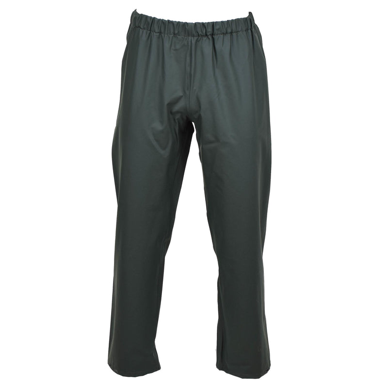 Pantalon imperméable militaire belge authentique pour temps pluvieux, pantalon d'extérieur olive NEUF