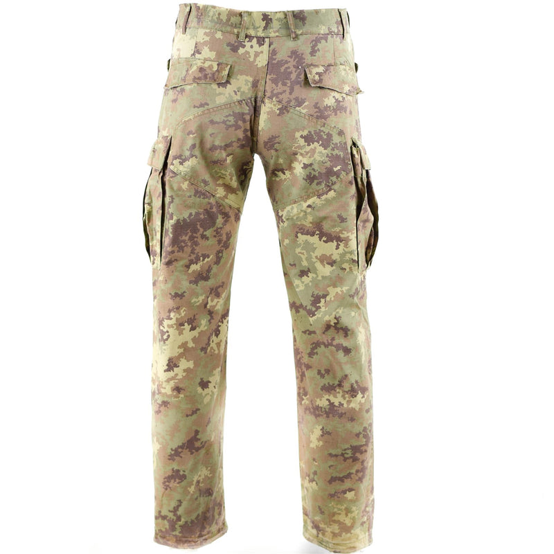 Pantalon de combat authentique de l'armée italienne Rip Stop Desert Vegetato camouflage