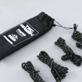 TAC MAVEN Tente Tarp Guyline Set 7 Core Polyester Tendeurs Noir