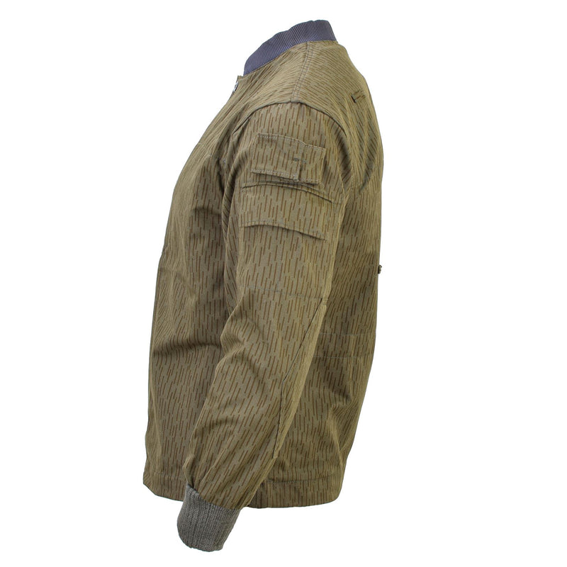Veste de camouflage militaire allemande NVA strichtarn originale uniforme de combat vintage