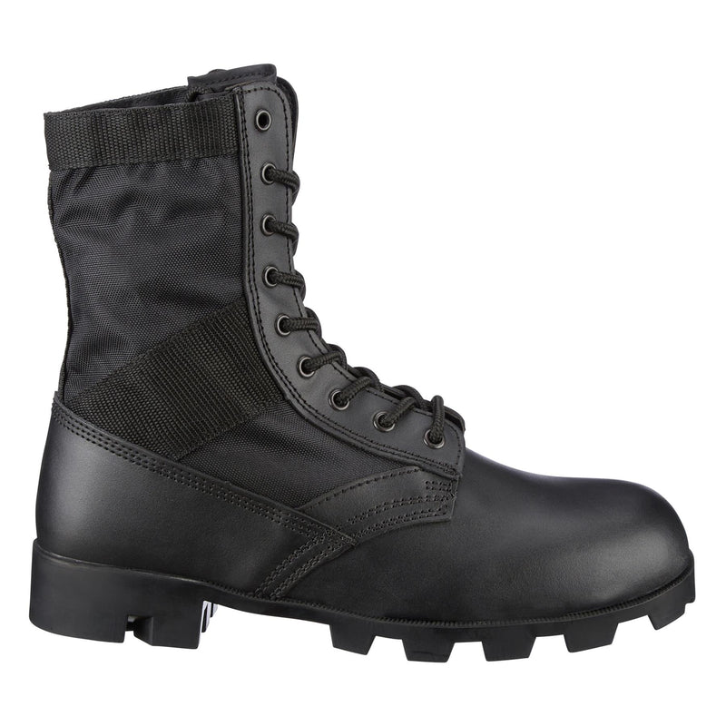 Véritables bottes de combat militaires PANAMA en cuir noir de l'armée américaine Jungle NEUF