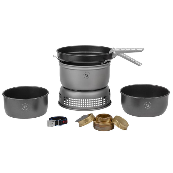 Ensemble de réchaud compact à brûleur à combustible léger en aluminium Trangia, ustensiles de cuisine pour le camping