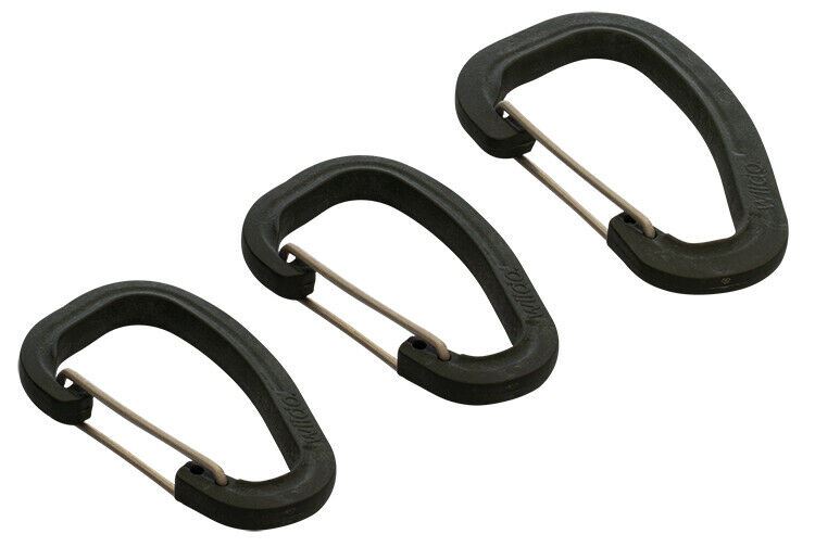 Ensemble de mousquetons Wildo authentiques OD 3 pièces Clips robustes et légers