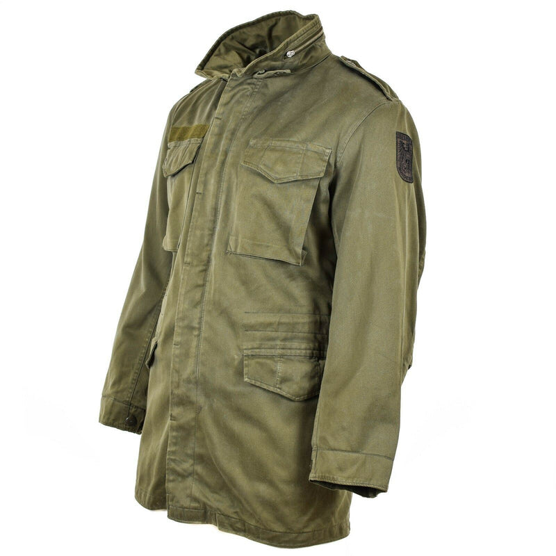 Veste de combat originale de l'armée autrichienne BH M65 Parka militaire olive OD