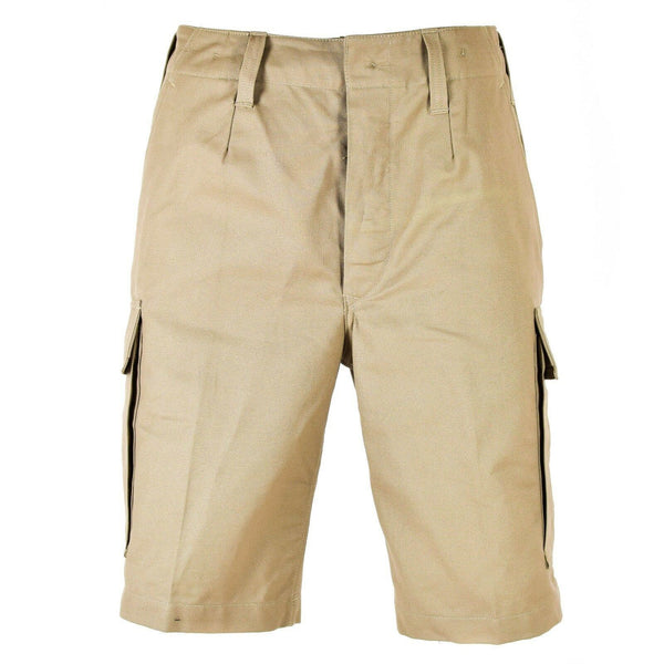 SHORT MOLESKIN authentique de l'armée allemande, cargo durable d'été, kaki beige, NEUF