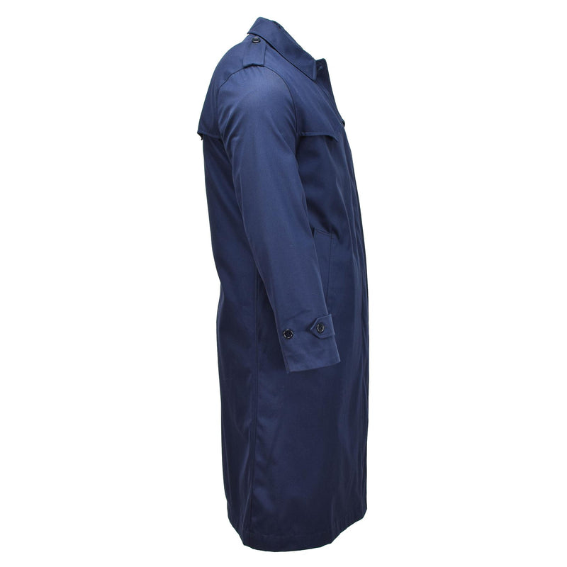 Manteau de pluie bleu uni pour femme, original, style militaire néerlandais, doublure matelassée