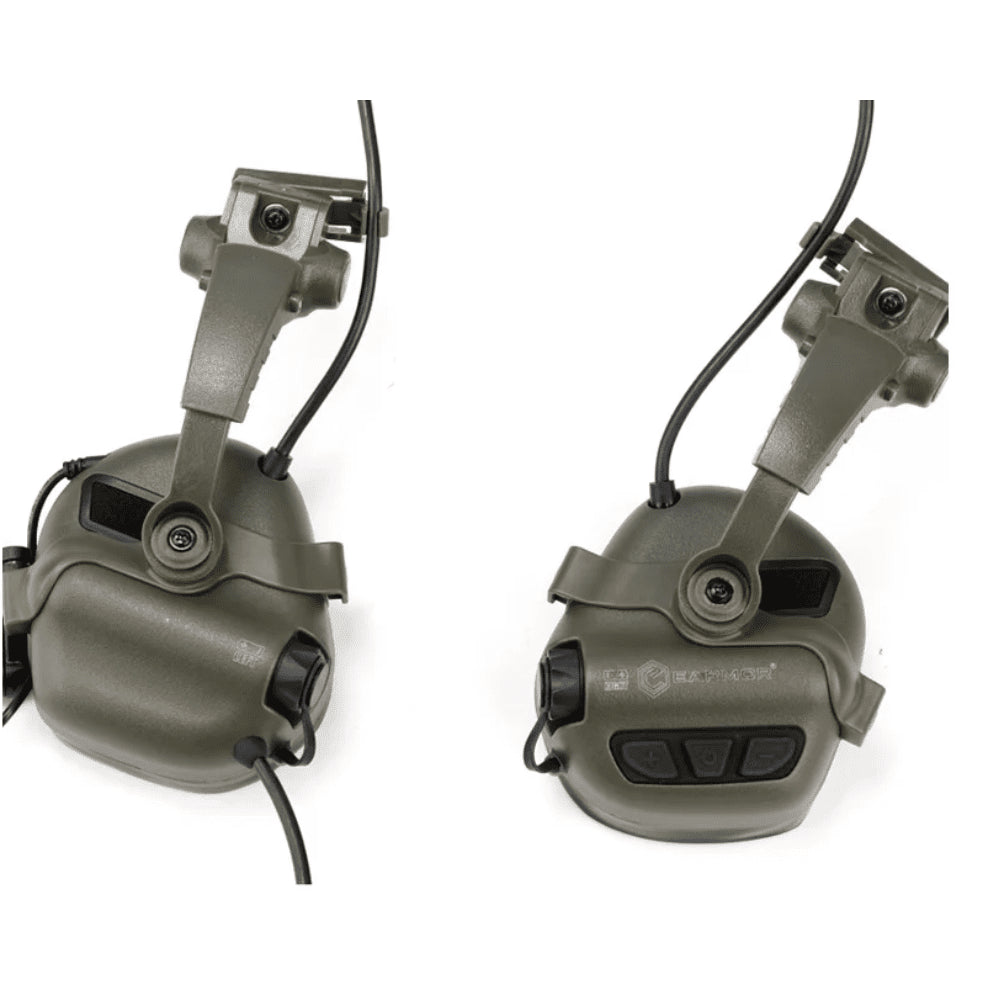 EARMOR M16A ARC Adaptateur de Rail de Casque Série PLUS Protecteur Auditif Coyote Marron