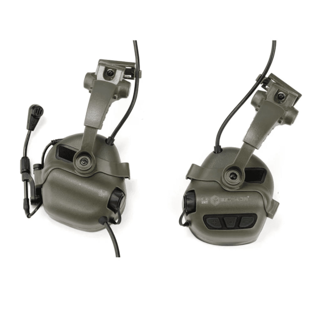 EARMOR M16A ARC Adaptateur de Rail de Casque Série PLUS Protecteur Auditif Coyote Marron