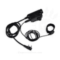 Earmor M52 PTT adaptateur Midland 2 broches filaire casque tactique câble noir