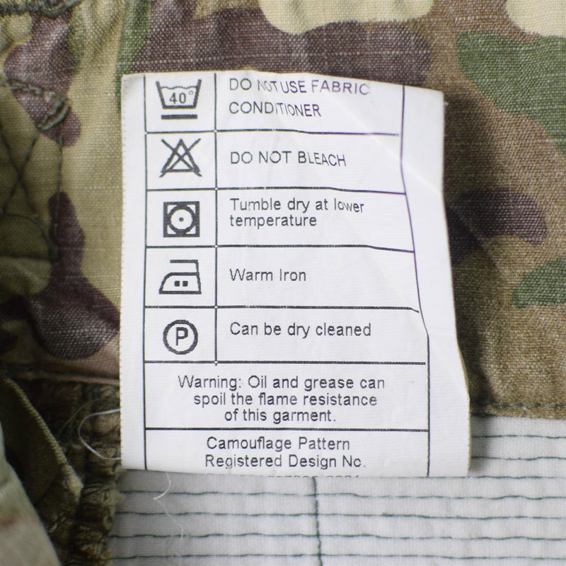 Pantalon de camouflage MTP d'origine de l'armée britannique pour les troupes de combat BDU FR Fire retardant AirCrew