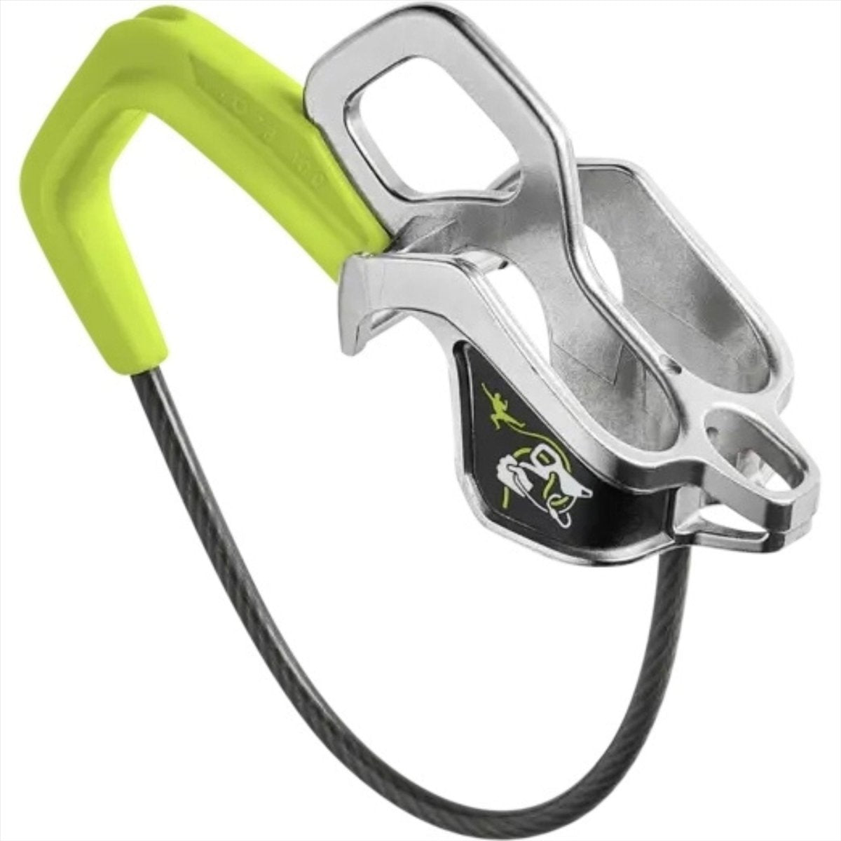 Dispositif d'assurage Edelrid Mega Jul, freinage assisté par tube automatique, escalade et rappel
