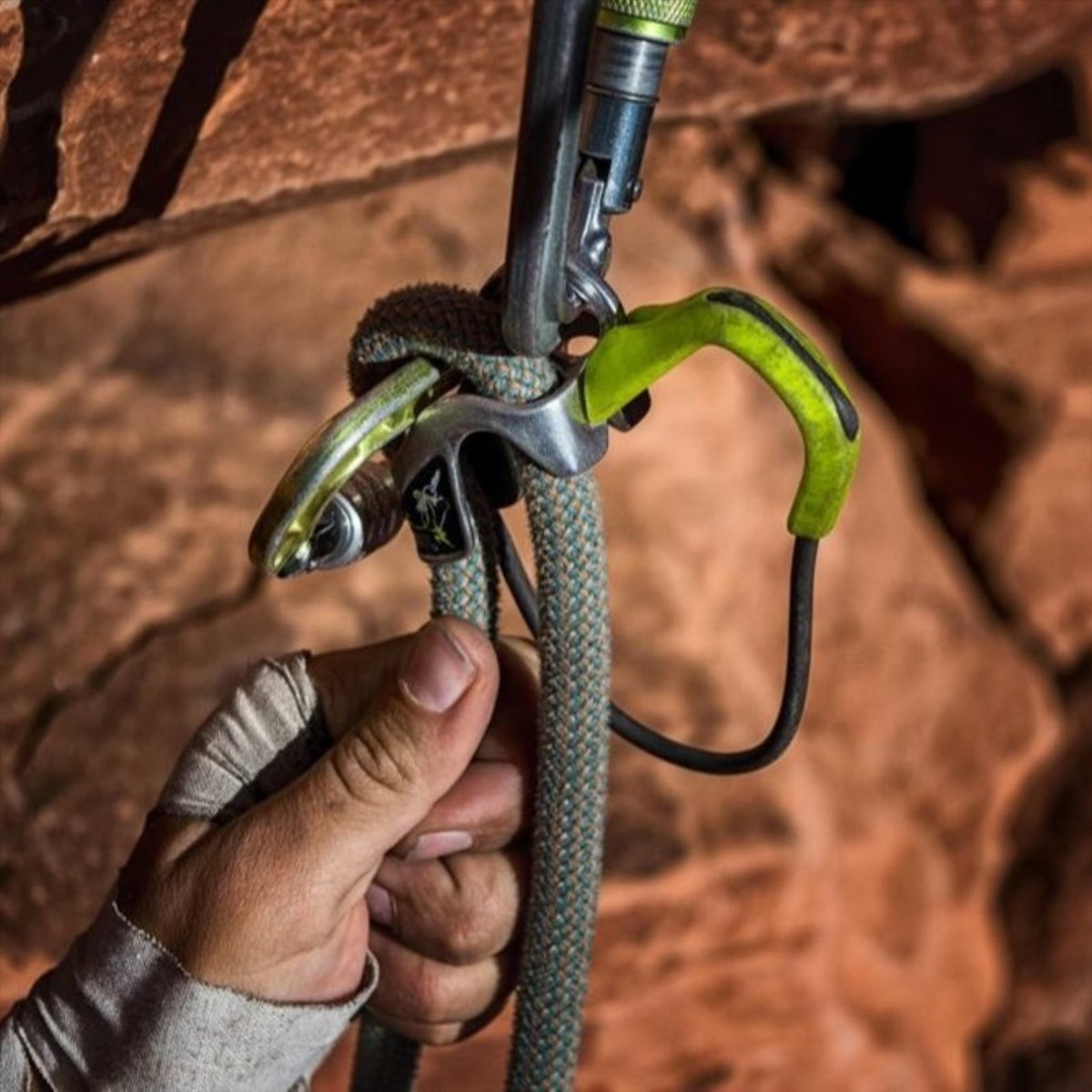Edelrid Megal Jul Kit d'assurage Vis pare-balles Dispositif d'assurage de freinage automatique Oasis