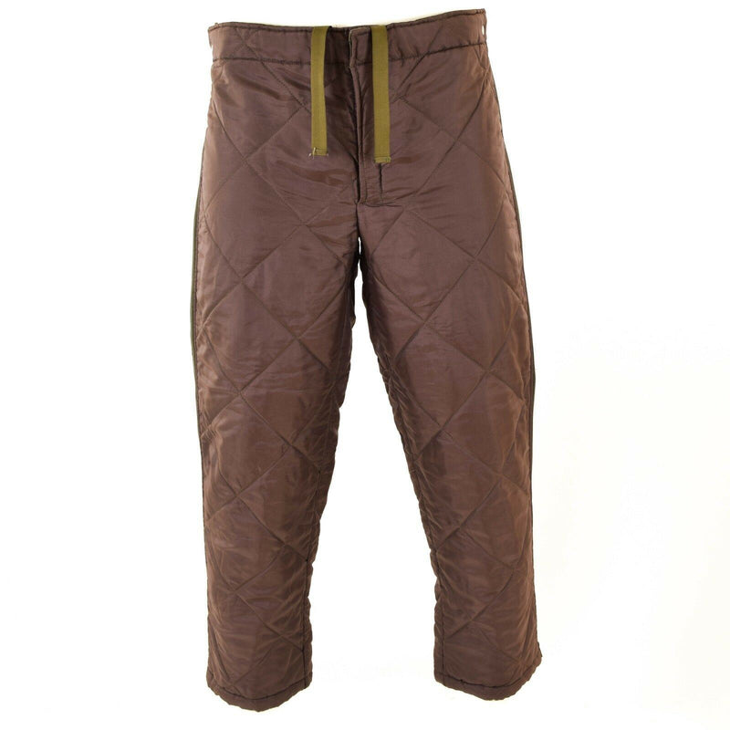 Véritables doublures de pantalon de l'armée autrichienne Pantalons thermiques plus chauds vert olive