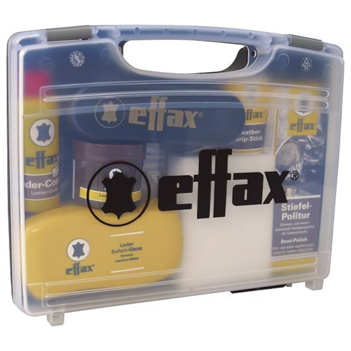 Effax Leather Care Case Complete Leather Cleaning Polishing Kit Travel Set - GoMilitar