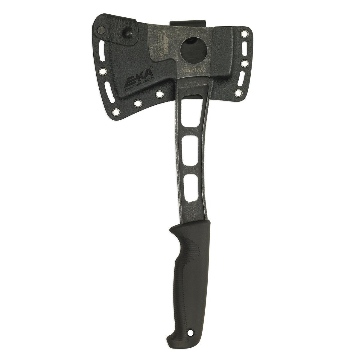 Hache à main EKA HatchBlade W1 de marque EKA, manche léger en G10 noir, acier 12C27