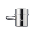 Indicateur de capacité de casserole en acier inoxydable de marque ESBIT pour le chauffage de l'eau en camping