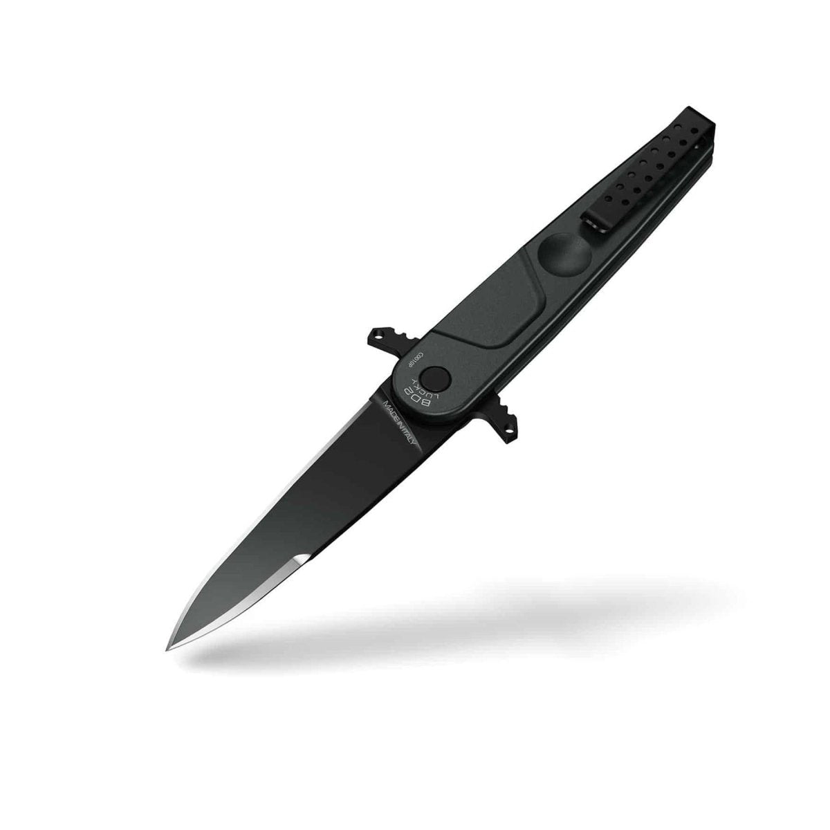 ExtremaRatio BD2 LUCKY BLACK couteau de poche Bohler N690 lame en acier à bord lisse