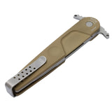 ExtremaRatio BD2 LUCKY DESERT couteau de poche Bohler N690 lame en acier à bord lisse