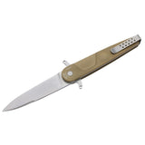 ExtremaRatio BD2 LUCKY DESERT couteau de poche Bohler N690 lame en acier à bord lisse