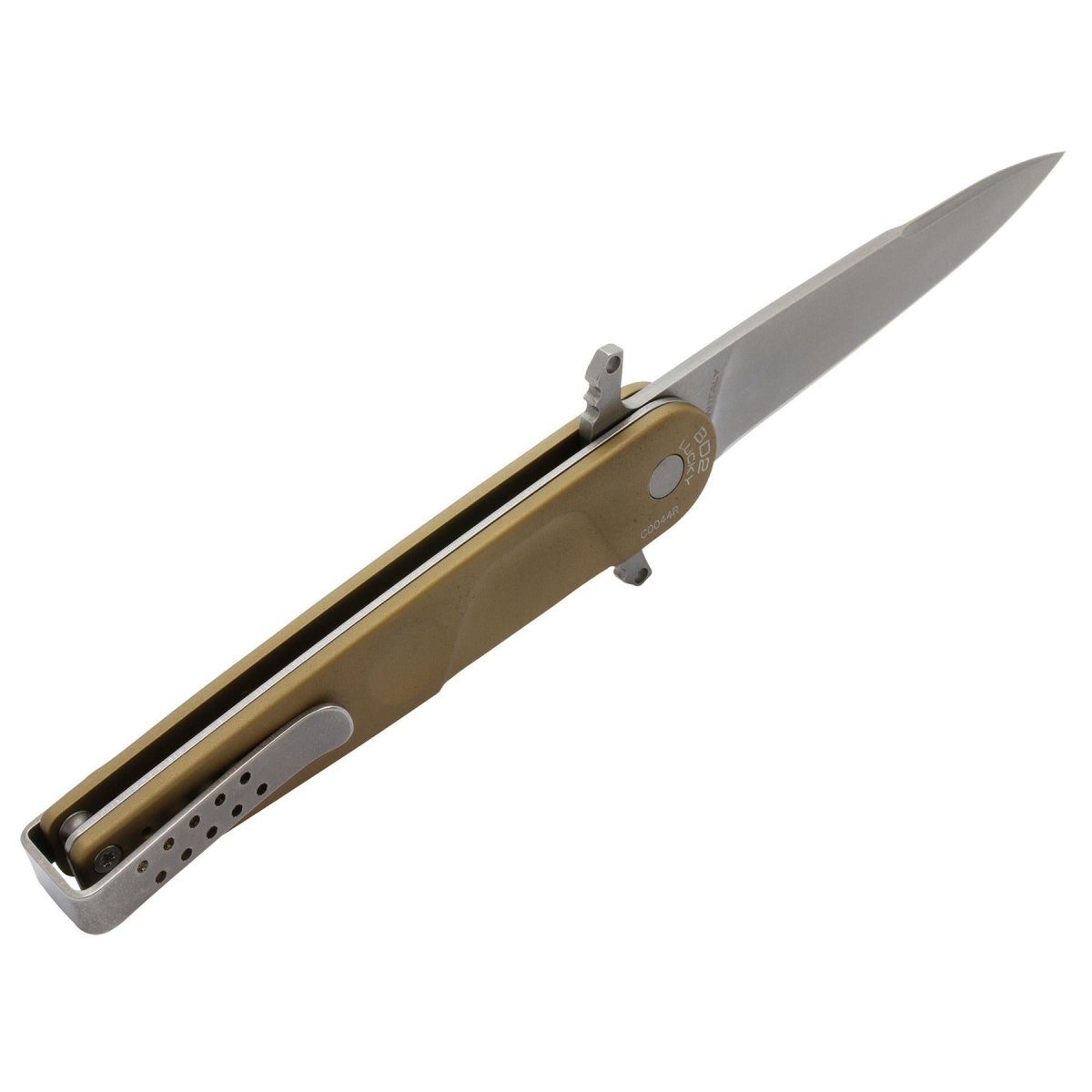 ExtremaRatio BD2 LUCKY DESERT couteau de poche Bohler N690 lame en acier à bord lisse