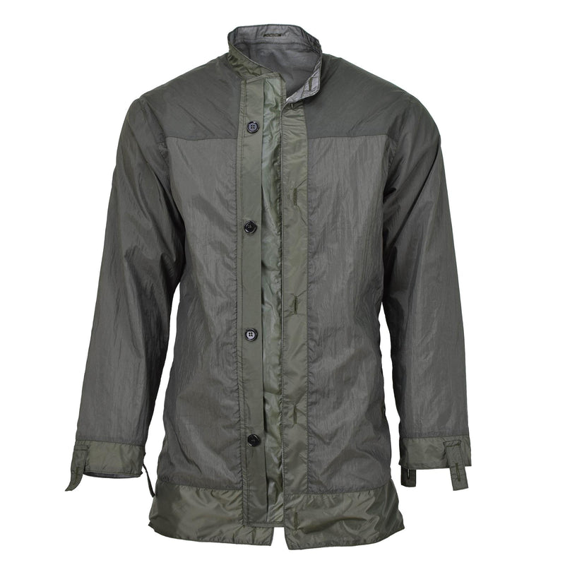 Veste de pluie militaire néerlandaise originale, imperméable, coutures étanchées, combat, olive