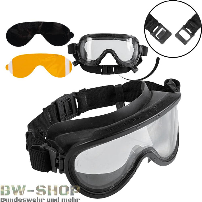Lunettes de protection tactiques Paulson 510 A-TAC en polycarbonate transparent à double lentille