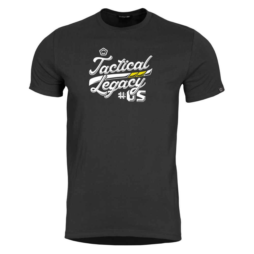 PENTAGON Ageron Tactical Legacy T-Shirt classique en coton filé à anneaux, vêtements d'extérieur