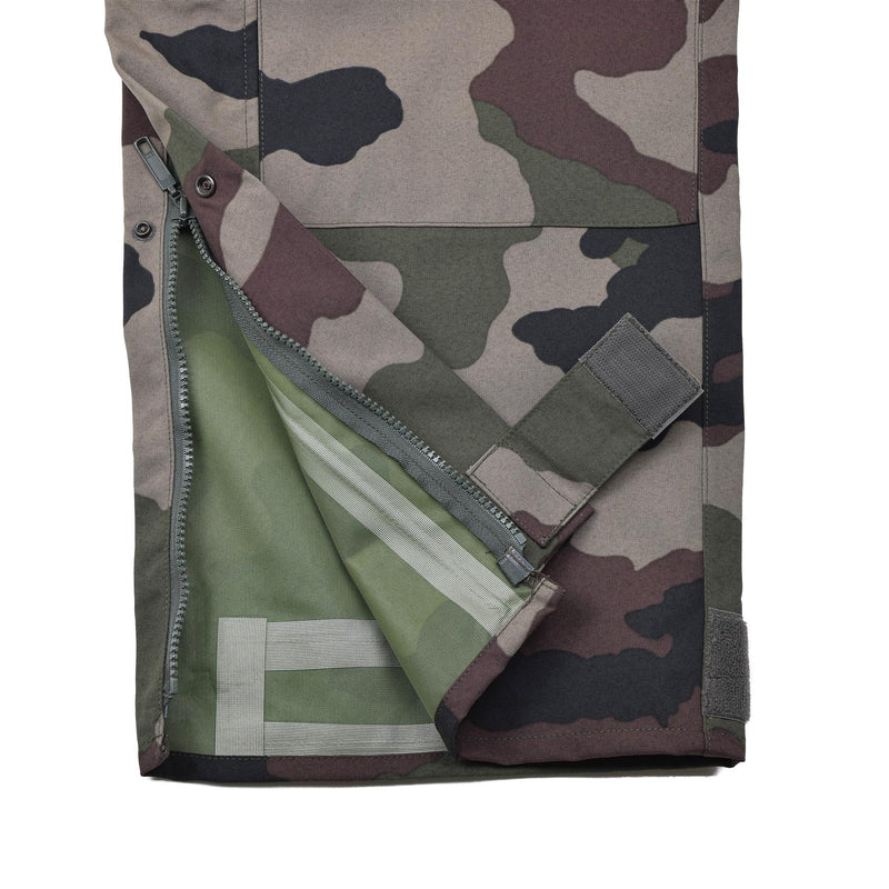 Pantalon de pluie authentique de l'armée française, combinaison imperméable trilaminée avec bretelles NEUF