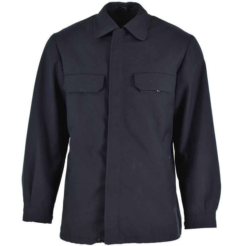 Veste d'uniforme bleu foncé originale de l'armée est-allemande NVA, surplus militaire