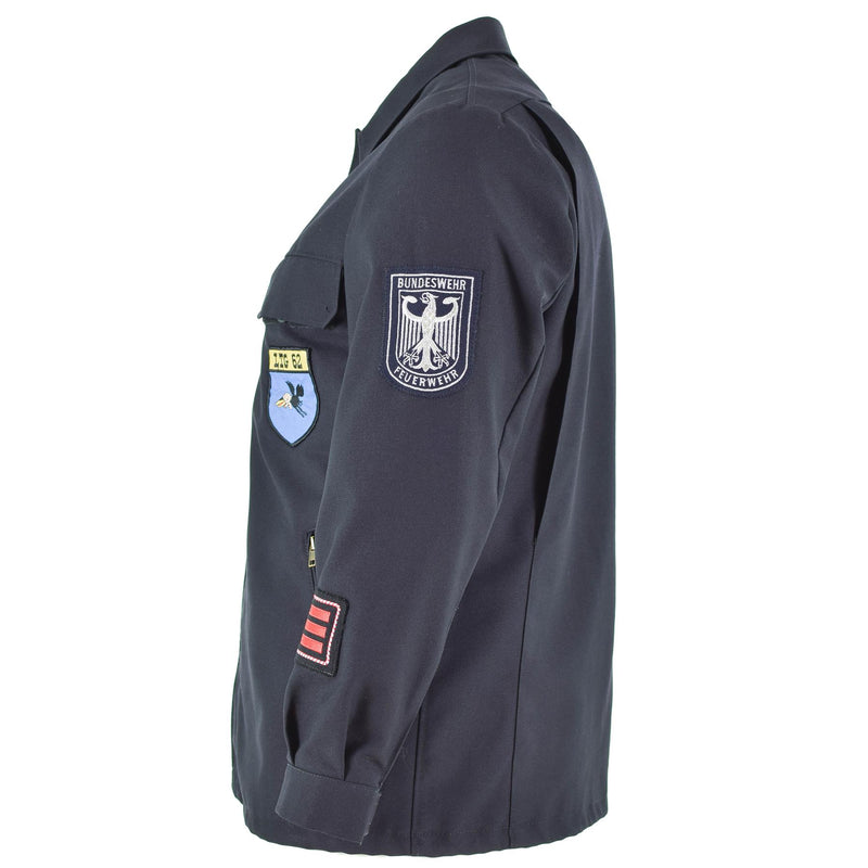 Veste d'uniforme bleu foncé originale de l'armée est-allemande NVA, surplus militaire