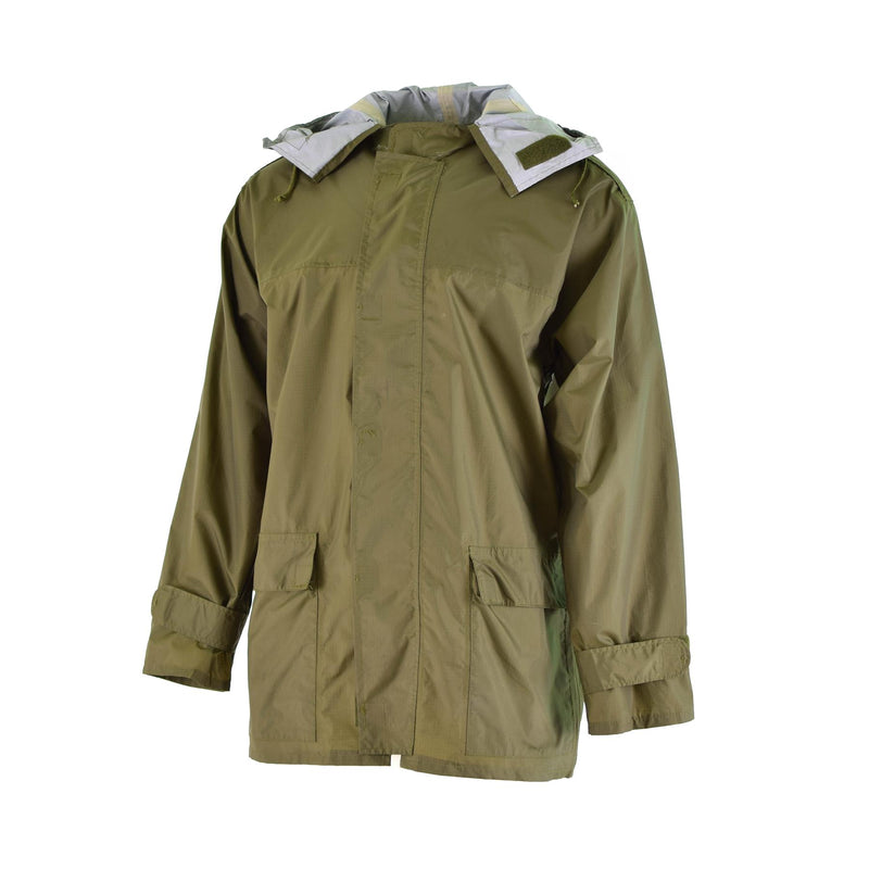 Veste imperméable à capuche de l'armée danoise authentique pour temps humide Danemark