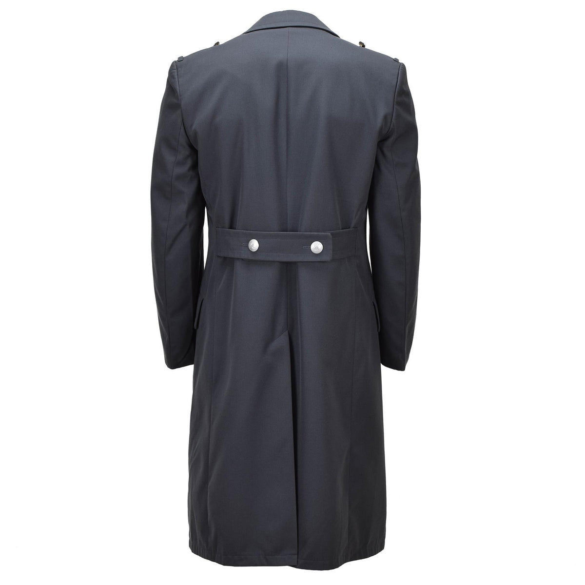 Manteau long à double boutonnage militaire original de la Bundeswehr allemande gris