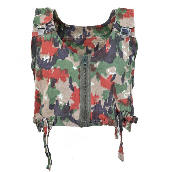Sac à dos de combat authentique de l'armée suisse TAZ 83 Camo Vest Sac à dos militaire Suisse