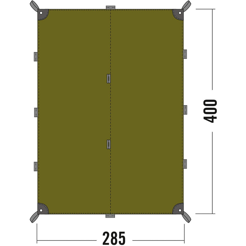 Tatonka abri imperméable tente piège auvent pare-soleil housse de hamac légère olive