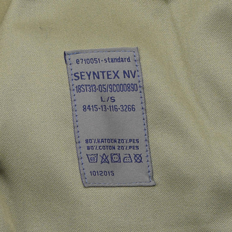Veste militaire originale belge uniforme tactique de terrain pour troupes puzzle Seyntex