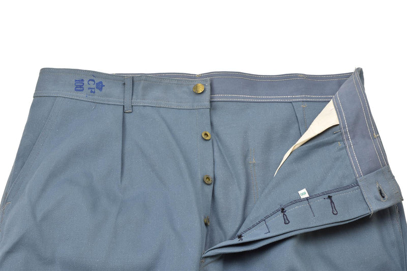Pantalon militaire danois original pantalon décontracté pour le personnel de l'armée danoise bleu NEUF