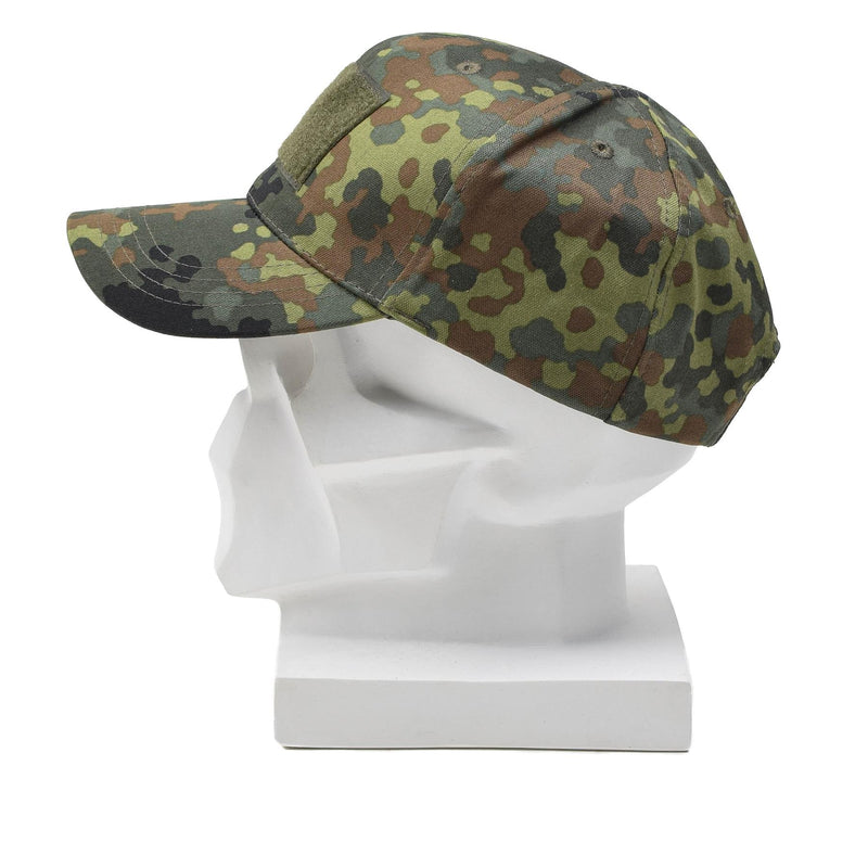 Casquette de baseball militaire Leo Kohler avec visière à visière à motif camouflage BW flecktarn