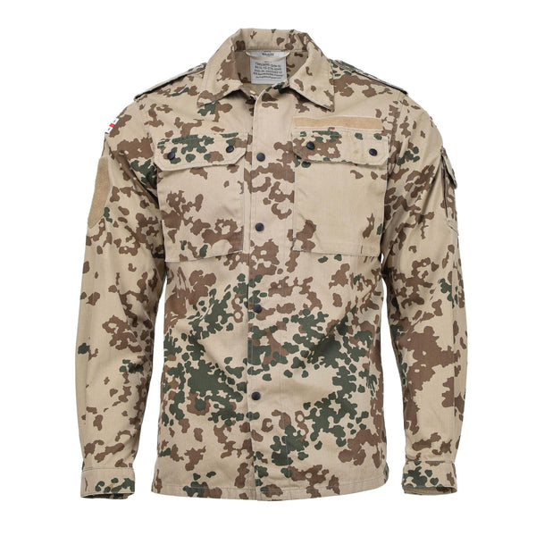 Chemisier de campagne authentique de l'armée géorgienne, chemises tactiques de terrain camouflage tropentarn