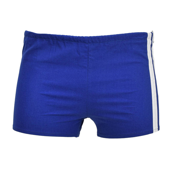 Short de sport court bleu militaire tchèque d'origine pour homme avec taille élastiquée NEUF